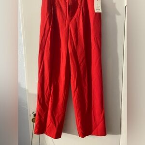 Vibrant Red Pants